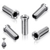 SWTYExt 5 Pieces Hollow Screw Sink 25mm Hollow Screw Stainless