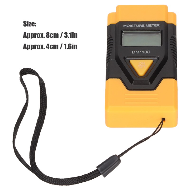 3 in 1 Wood Moisture Meter Accurate Fast Measurement Clear