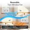 Comfort Zone Window Fan for Bedroom, 9 inch 3 Speed