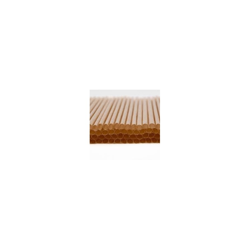Penka biodegrable Agave 250 Straws (Brown, 5.75” x 0.24”)