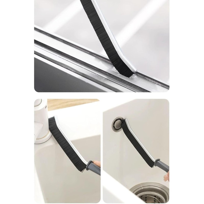 Window Track Cleaning Tool Set, 4Pcs Washable Sponge Brushes with