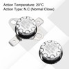 sourcing map KSD301 Thermostat 20°C/68°F 10A Normally Open N.O Adjust