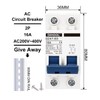 DIHOOL Miniature Circuit Breaker MCB, 2 Pole, 16Amp,230VAC,Type C
