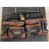 LEATHER GOLD Genuine Finished Leather Framer’s Adjustable Rig Tool Belt