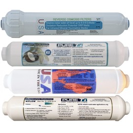 4 Filter Set for 5-stage Alkaline Countertop Reverse Osmosis Revolution Systems