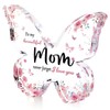 Sekonow Unique Butterfly Mom Birthday Gifts Acrylic Plaque, I Love