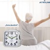 Atrium A530-19 Senior Alarm Clock Analogue Quartz No Ticking Large