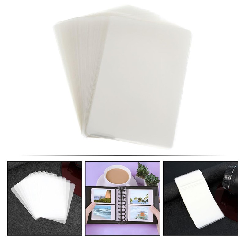 SHOWERORO Plastic Laminating Pouches 100 Sheets Small Laminating Sheets for