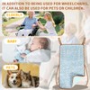 EHUCONELDEX Highly Absorbent Wheelchair Incontinence Pad for Elderly Care,Washable Seat