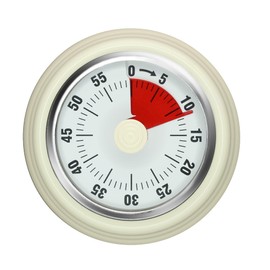 Kitchen Timer for Cooking,Chef Cooking Timer Clock with Loud Alarm, 60-Minute Countdown,Mechanical Clockwork - No Batteries Required - Magnetic Base, Visual Timers for Kitchen,Study,Work,Gym (White)