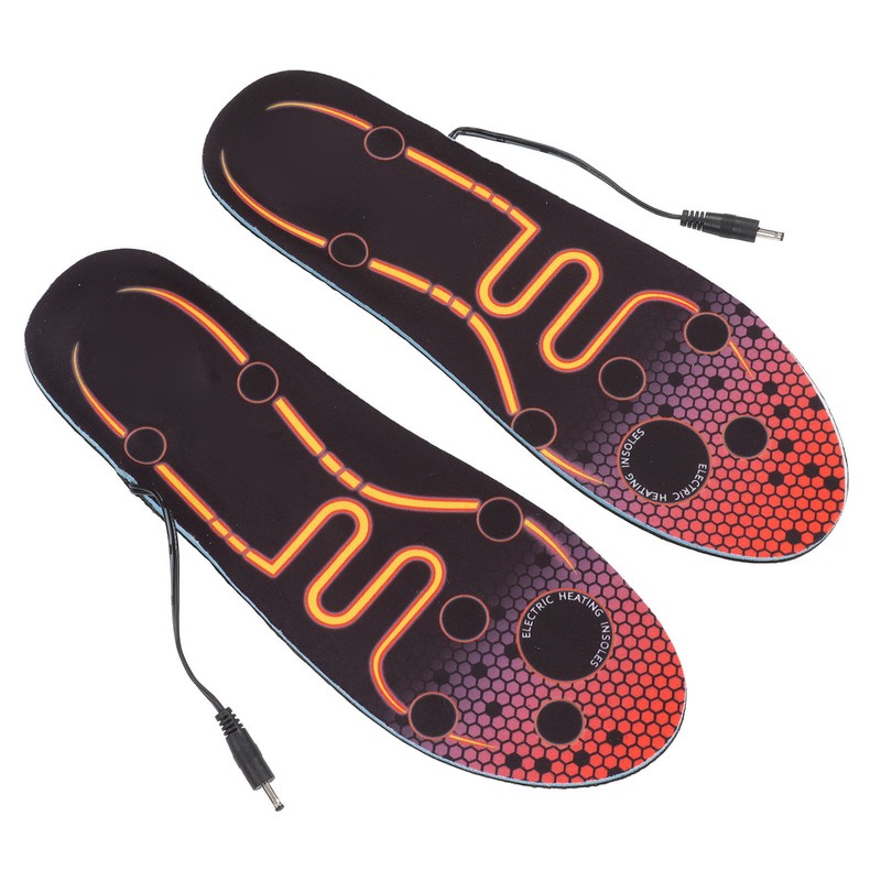Heated Insoles USB Electric Heating Foot Warmer Washable Easy Control