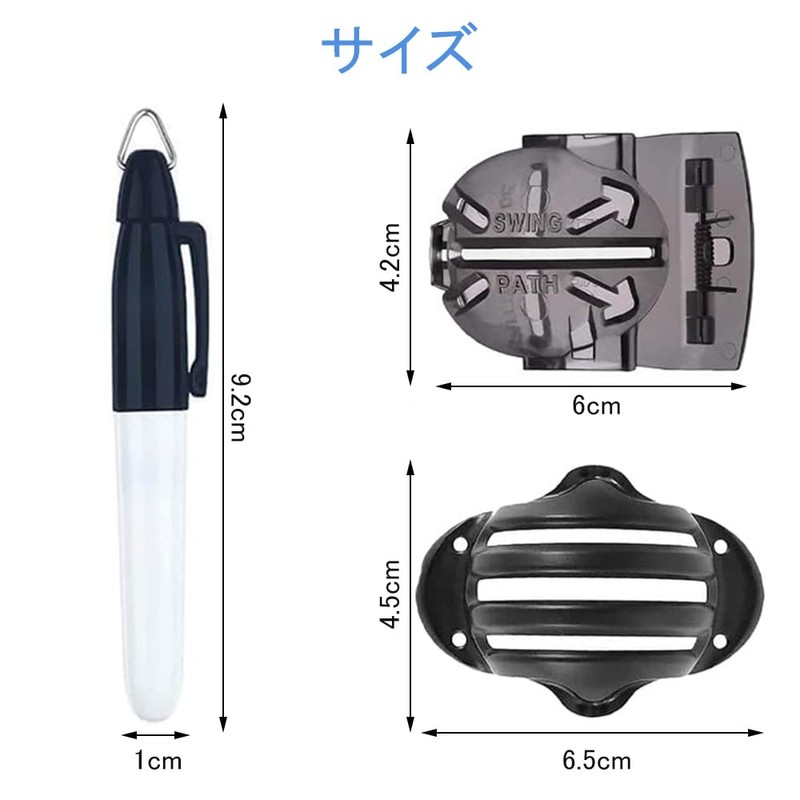 Phyxiul Golf Ball Line Marker 8-Piece Set Ball Line Marker