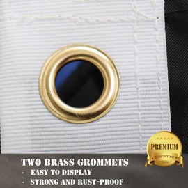 Premium Ghost Pirate Ship Flag Large 3x5 Ft, Moderate Outdoor/Indoor Both Sides 100D Smooth Silk-Brass Grommets for Easy Display Jack Rackham Roger Skull Sword boat Flag 3' x 5' Banner