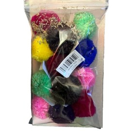 Xpet 12-Pack Wool Pom Poms-Infused with Catnip-Active cat-Kitten Toys