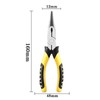 160 mm Long Nose Pliers with Soft Grip Handles 6