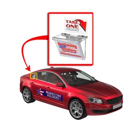 Marketing Holders Clear Outdoor Vehicle Business Card Holder FREE (TAKE A CAR...