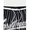 SHENHE Men's Summer Graphic Shorts Drawstring Waist Sports Track Shorts