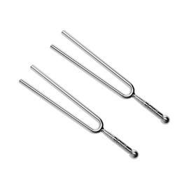 SING F LTD 2PCS A440Hz Tuning Fork Stainless Steel Music Tuning Fork Standard Tuning Fork with Ball on Handle for Violin Guitar Instrument