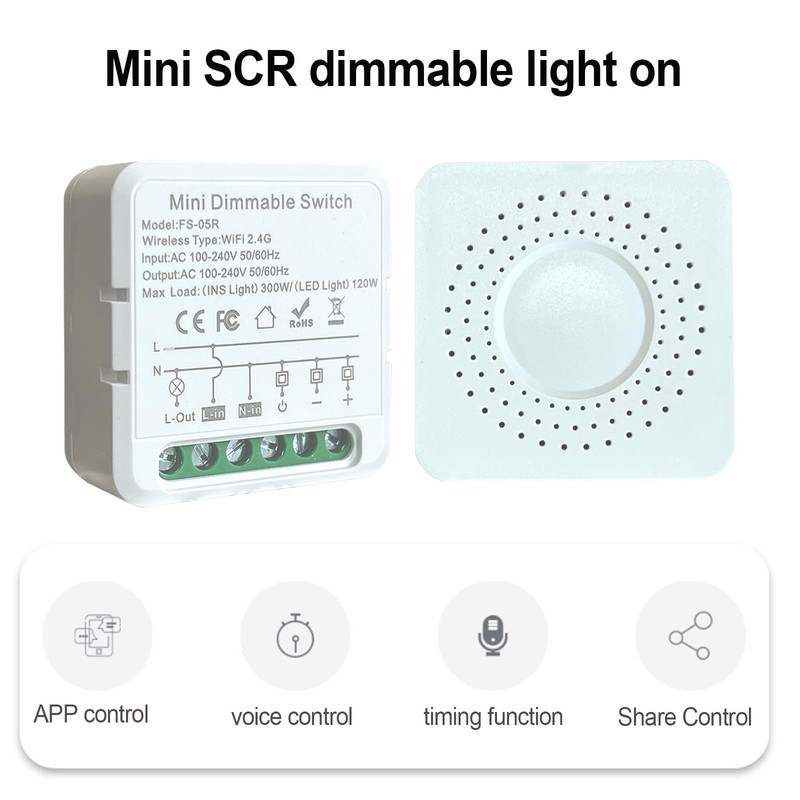 Smart Dimmer Switch, Dimmer switches for LED Lights Work with