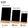 DIZLAS Signs Chalkboard Tabletop Mini Size Wooden Chalkboard Board Menu