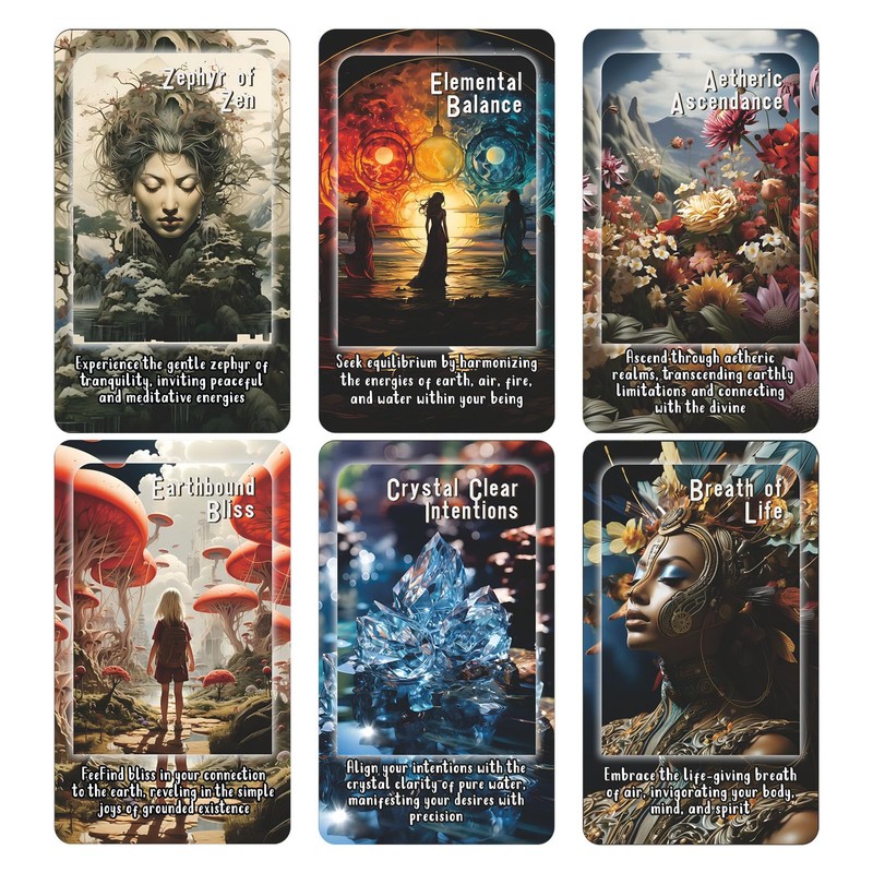 Elemental Energies Oracle Tarot Cards, Oracle Cards and Tarot Cards