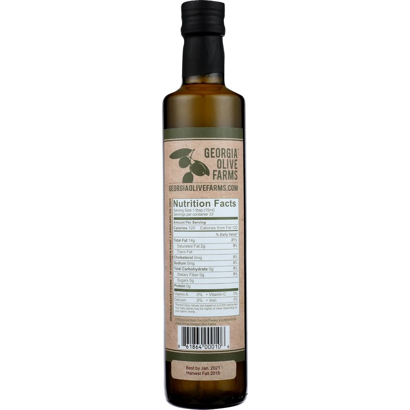GEORGIA OLIVE FARMS Extra Virgin Olive Oil, 16.9 FZ