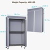 FUTASSI Black Clothing Rack with Grey Cover, P1C Rolling Closets