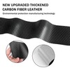 YOSRTER Leather Door Sill Protector Stickers, Carbon Fiber Texture, Universal
