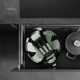 Berghoff Balance 3Pc Felt Pan Protector Set 15"x 15", Heat-Resistant Recycled Material, Safe for Kitchen Surface, Stackable