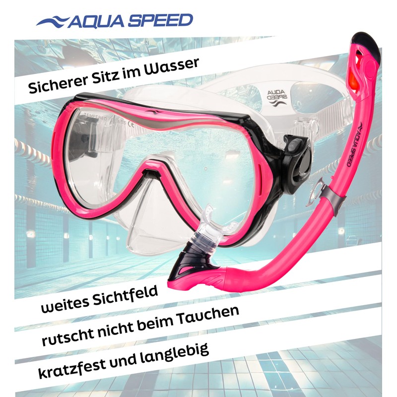 Aqua Speed Alize + Samos Snorkel Set for Children with
