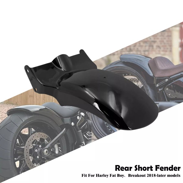 YHMTIVTU Short Fender Rear Mudguard Fits For Harley Fat Boy