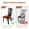 WUSOUPU Leather Seat Covers for Dining Room Chairs Set of