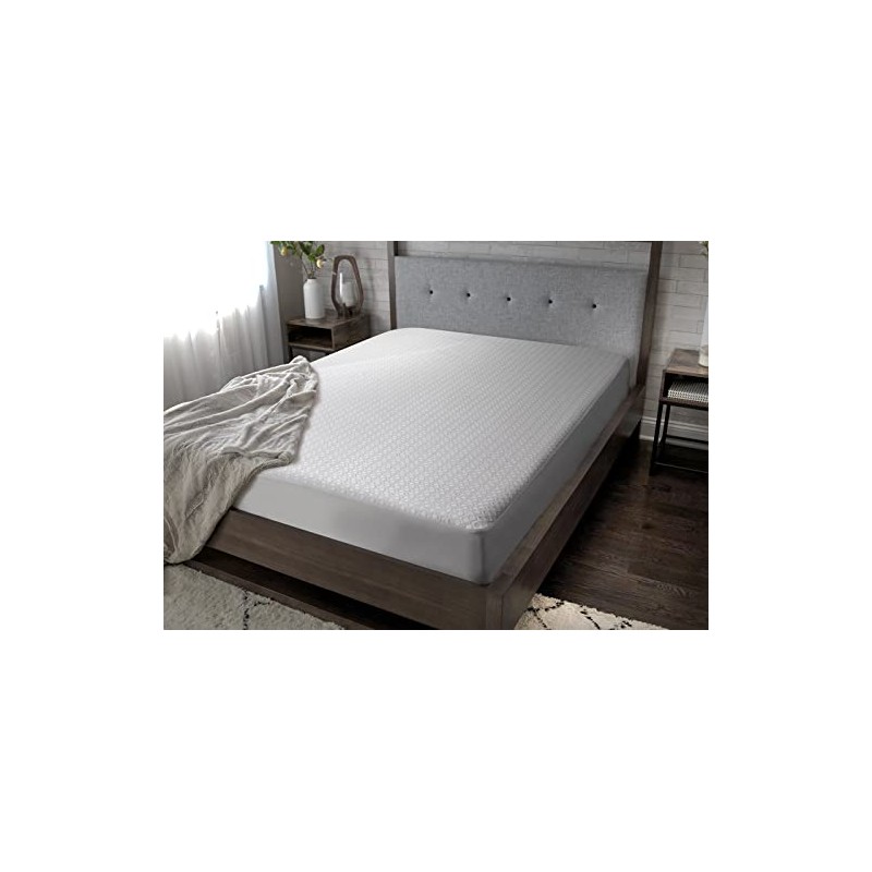 Bedgear Queen Dri-Tec Protector de colchón Impermeable, Transpirable, Lavable, Compatible