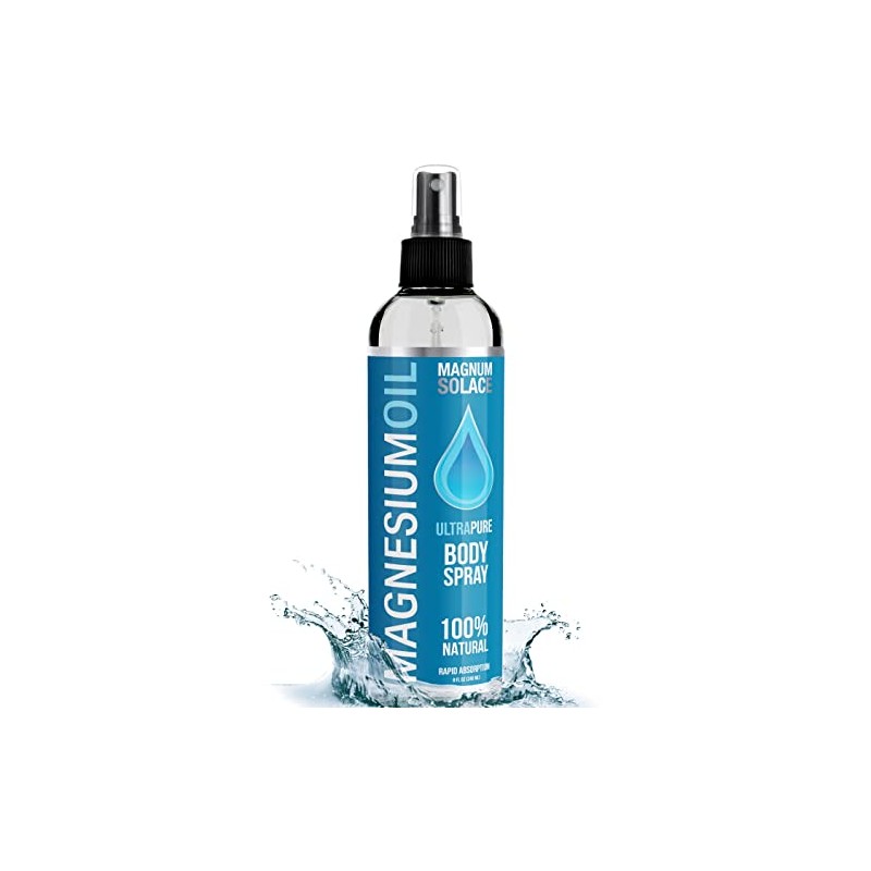 Pure Magnesium Oil Spray - 100% Natural Magnesium Spray, 8