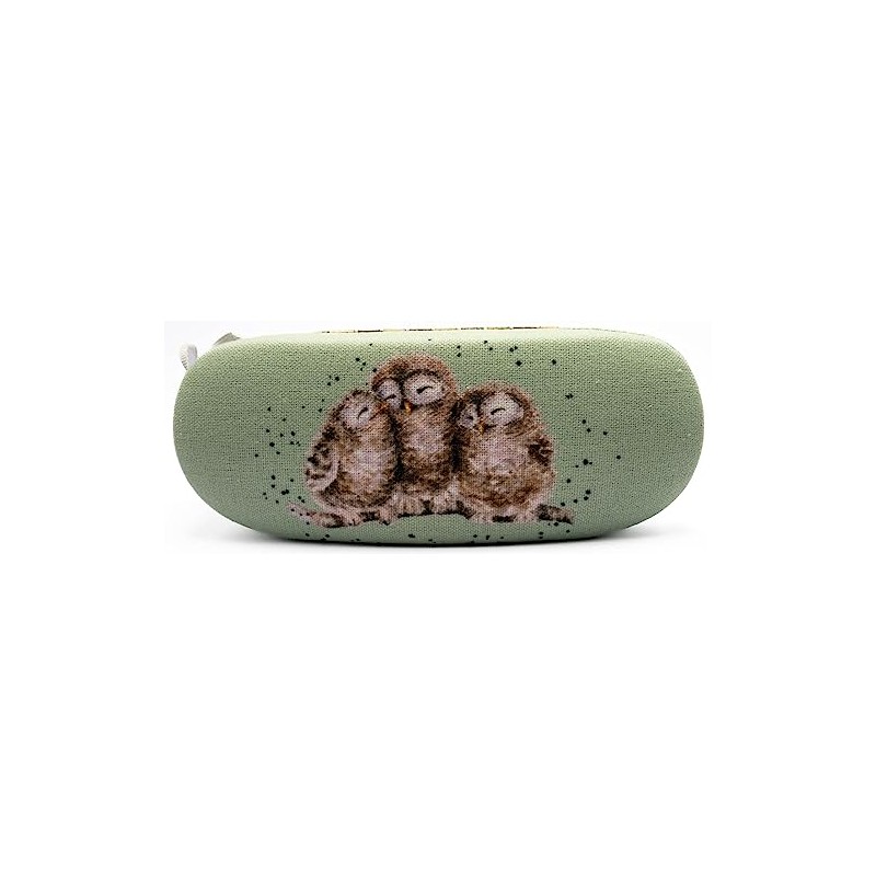 Wrendale Designs Glasses Case with Owls, Multi-Colour, One Size, multicoloured