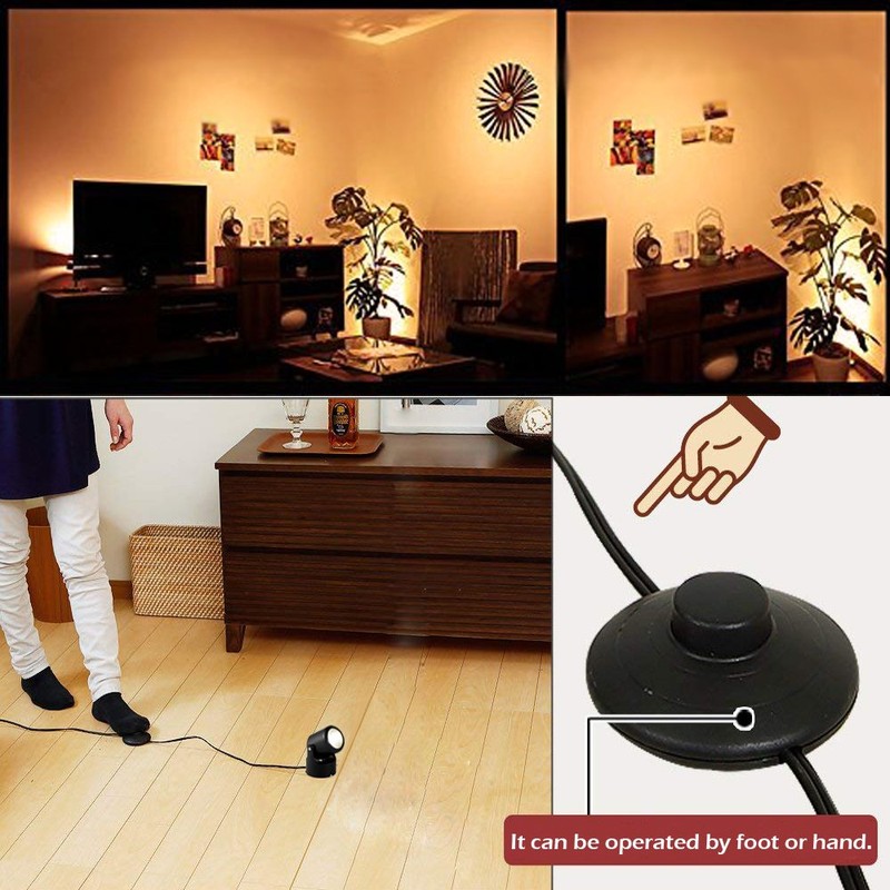 Kiven LED Accent Uplight with Foot Control On Off Switch，