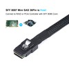 ADCAUDX Mini SAS to SATA Cable:0.5M SFF-8087 to SATA Forward