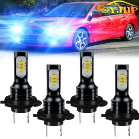CHUSYYRAY Combo H7+H7 LED High Low Beam Headlight High/Low/Fog Light Bulbs Ice Blue 8000K