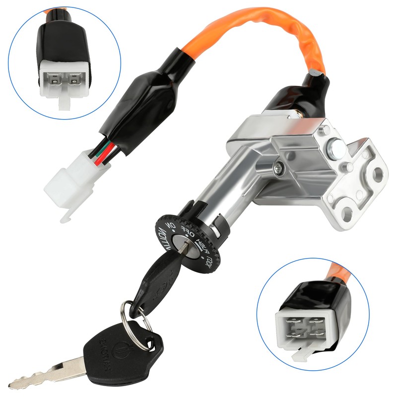 YOXUFA Ignition Switch Key Assembly for Chinese Scooter Moped GY6
