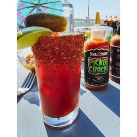 Chili Lime Bloody Mary Rimmer | Devil Daves Rim Salt, 4.5 Oz - Flaky Michelada Style