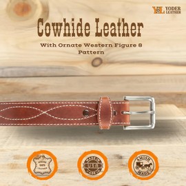 Amish Made Western Leather Tool Belt (50, Waxed Brown)