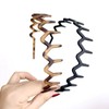2PCS Zig Zag Headband Tooth Headband for Women Girls Plastic