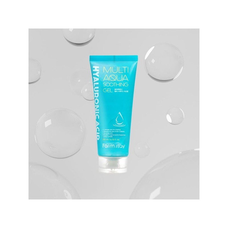 Farmstay 팜스테이 히아루론산 멀티 아쿠아 수딩젤 200ml Farm Stay Hyaluronic