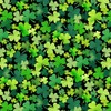 Timeless Treasures Fabrics Lucky Guy Packed Clover Black