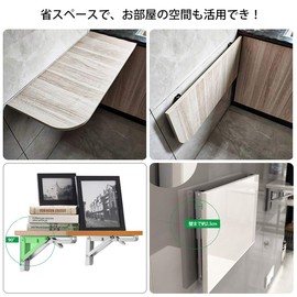 Shelf Brackets, L-Shaped Folding Table Hardware, Set of 2, Folding Brackets, Waterproof, Rustproof, Shelf Support, Iron Bracket, Foldable, Wall Hanging, Hanging Shelf, Accessories, Metal Fittings, Rooms, Kitchen, DIY, Storage, Load Capacity 110.2 - 121.3