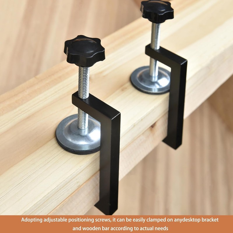 2.5 Inch Mini C-Clamps, 4-Pack Small C-Clamps for Woodworking, Heavy-Duty