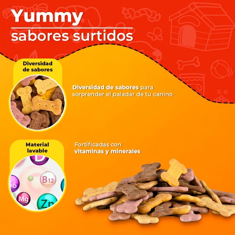 Fancy Pets Yummy Galletas Sabores Surtidos 400 Grs Vitaminas