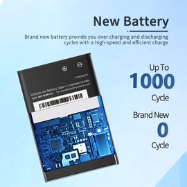 ITMBET Battery for Sonim XP3 Plus XP3900, High Capacity BAT-02300-01S Battery 2700mAh 3.85V/10.4Wh