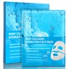Bio Collagen Mask, 4 Stück Overnight Hydrogel Maske Beruhigend, Feuchtigkeitsspendend,