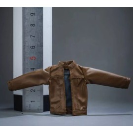 Unbranded 1/12  Brown Leather Jacket for 6" figure SHF Nota Mezco MixMax PHICEN ❶USA❶